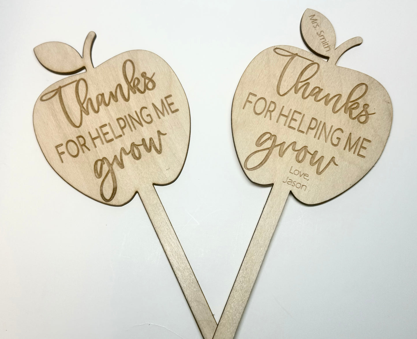 Teacher Plant Stake- Thanks for Helping Me Grow! Laser Cut