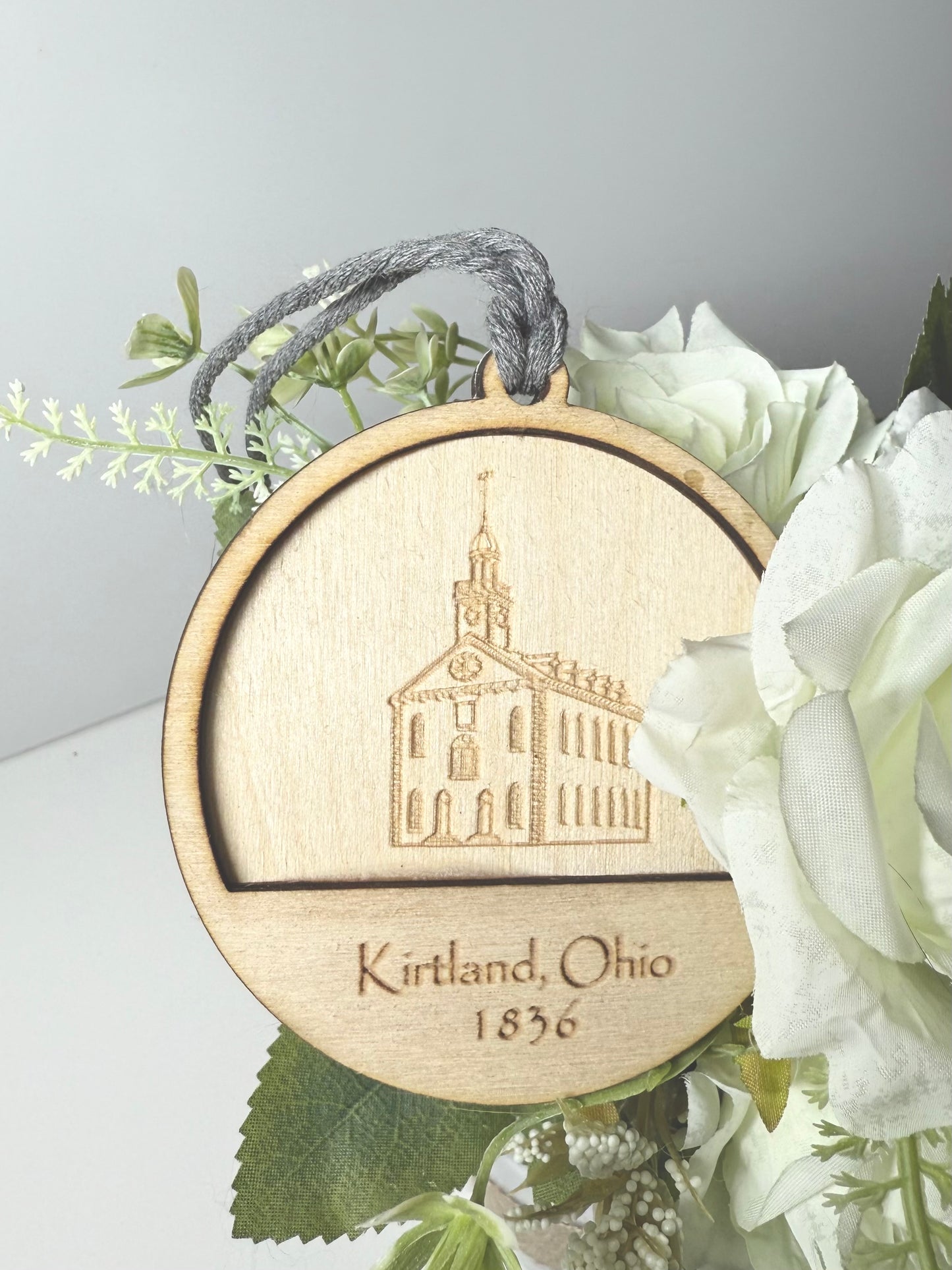 Kirtland Temple Ornament- Double-Layer Wooden Design | Kirtland, Ohio 1836 (Copy)