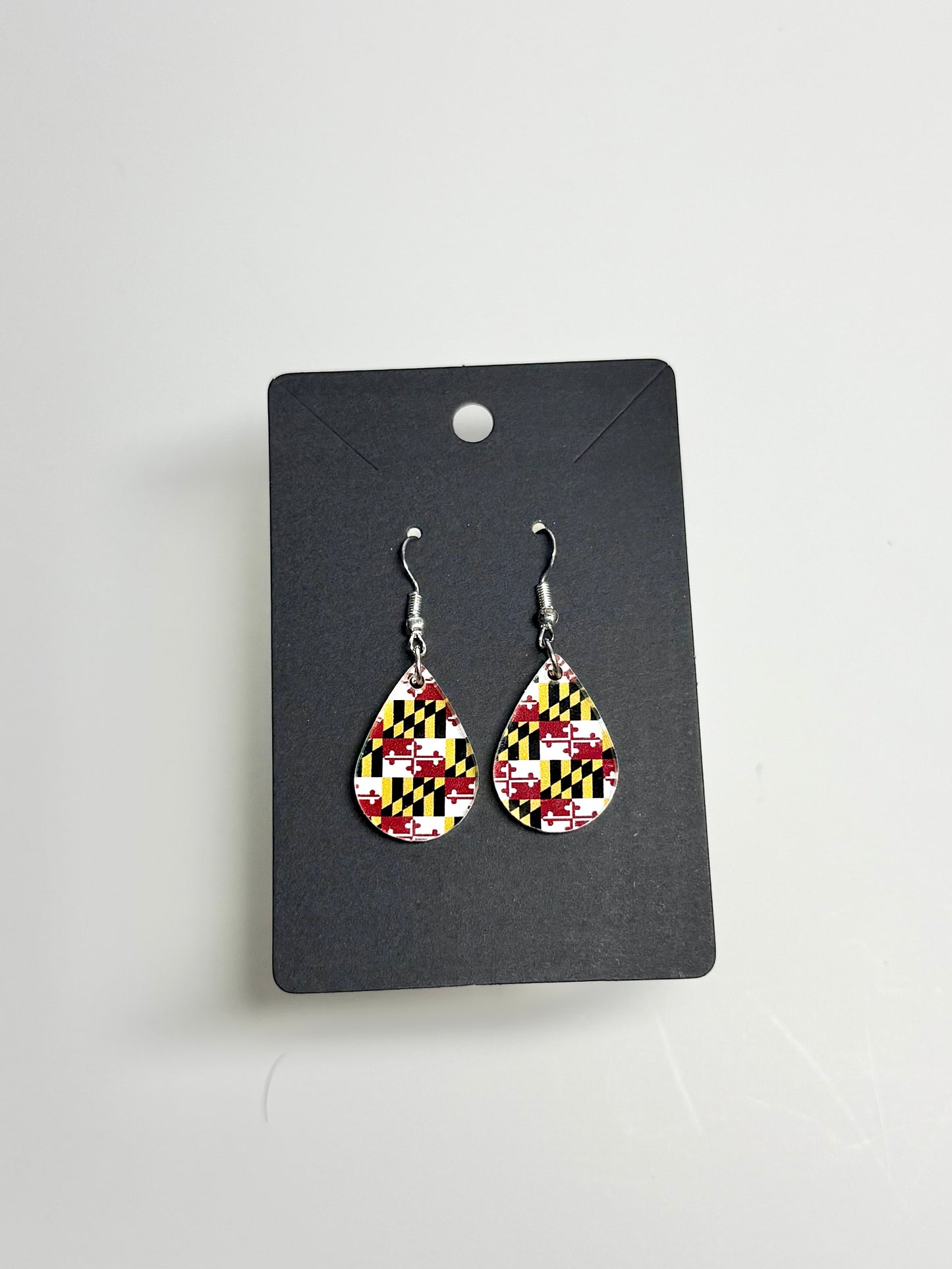 Maryland Flag Earrings- Laser Cut Acrylic