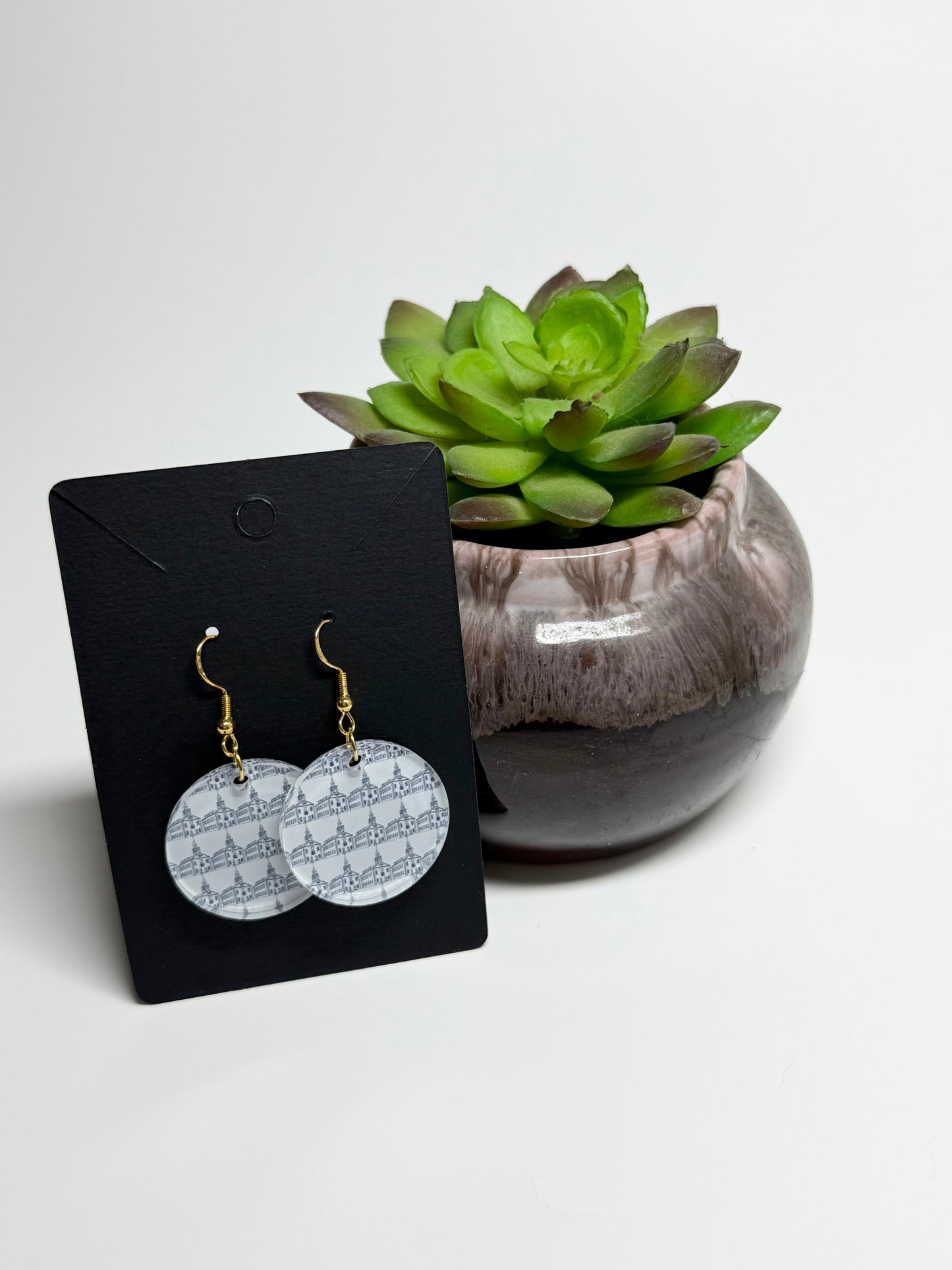 Kirtland Temple Dangle Earrings- Laser Cut