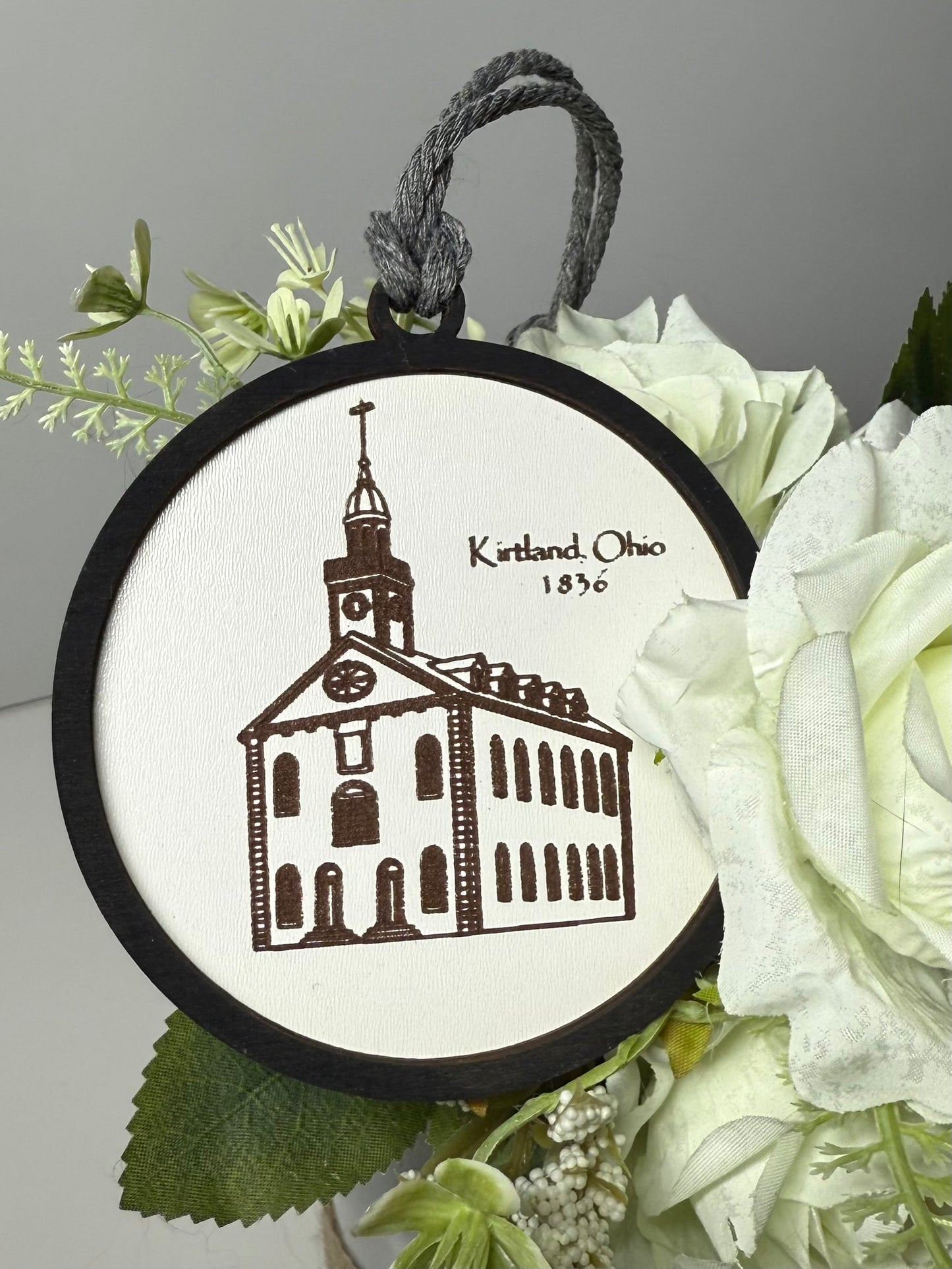 Kirtland Temple Ornament- white and Black