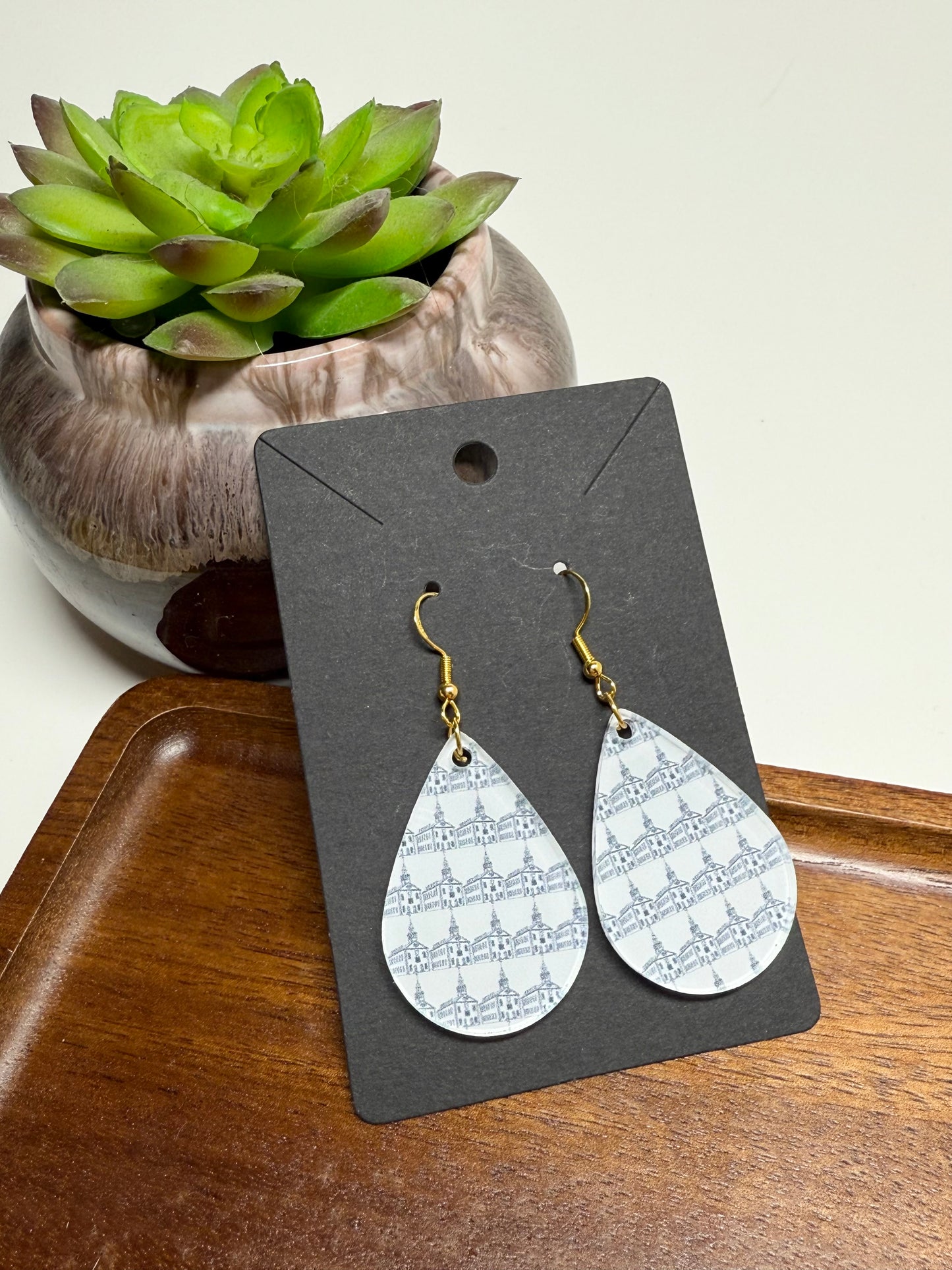 Kirtland Temple Dangle Earrings- Laser Cut