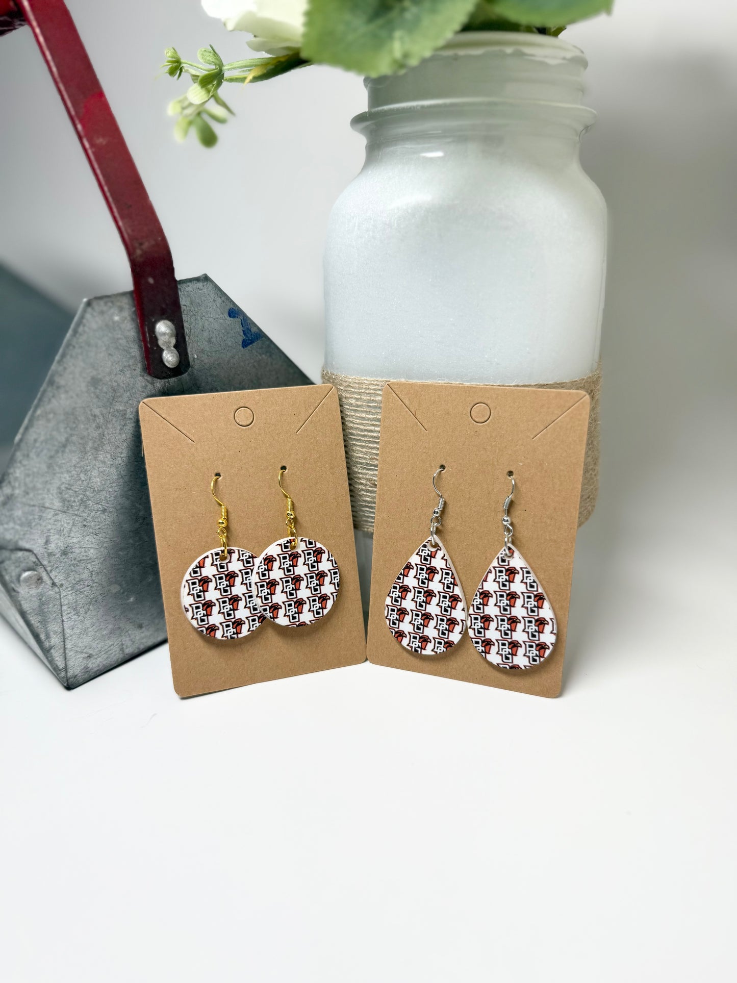 B G Acrylic Earrings