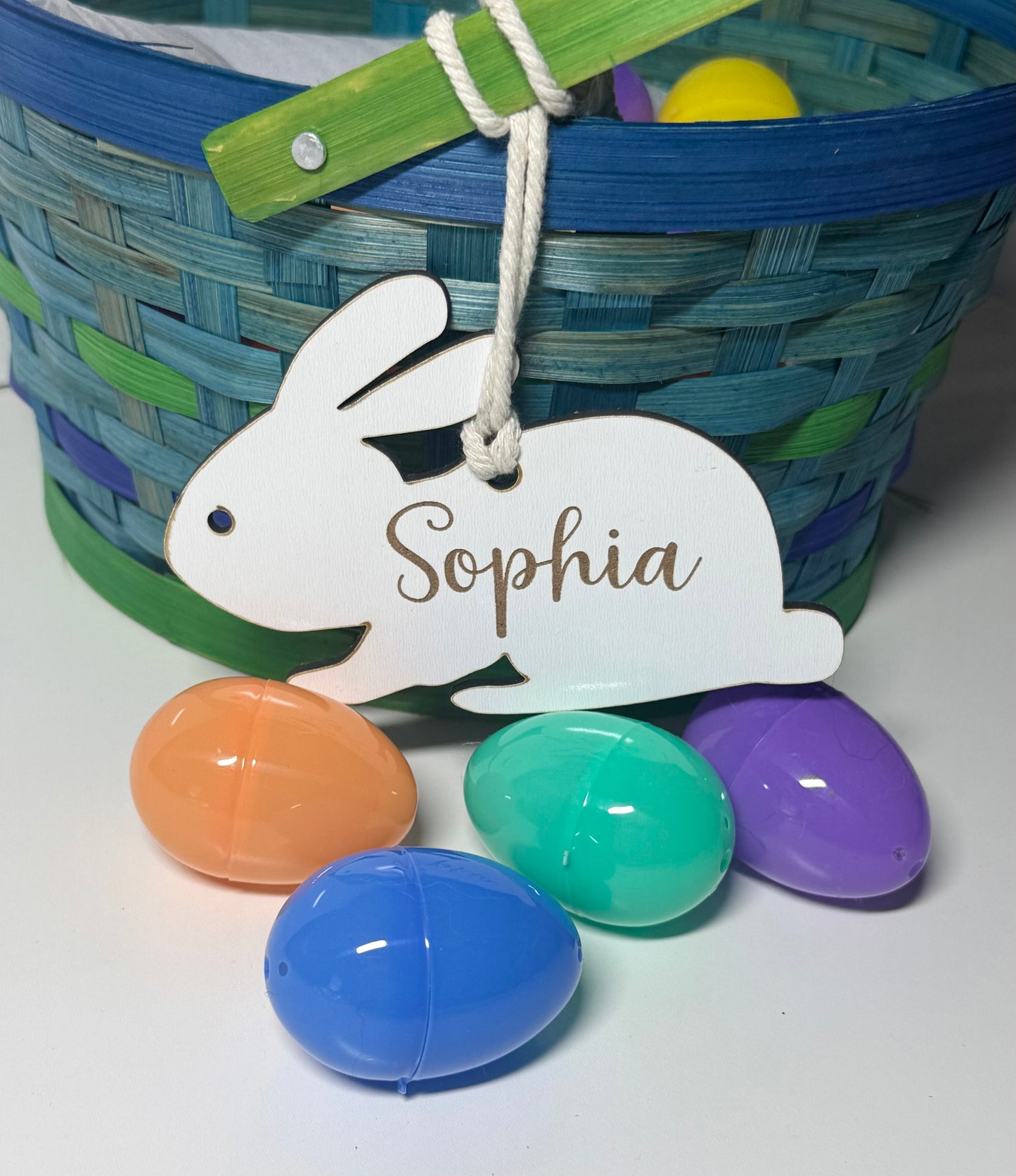 Bunny Easter Basket Tag- Personalized
