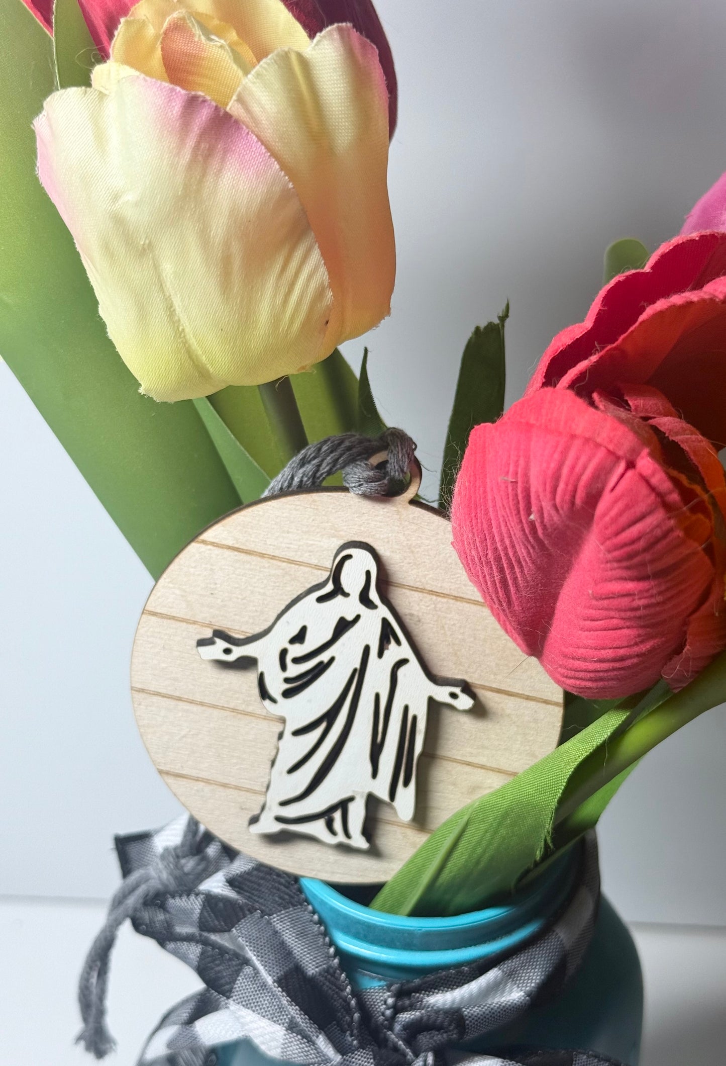 Christus Statue Wooden Ornament- Shiplap