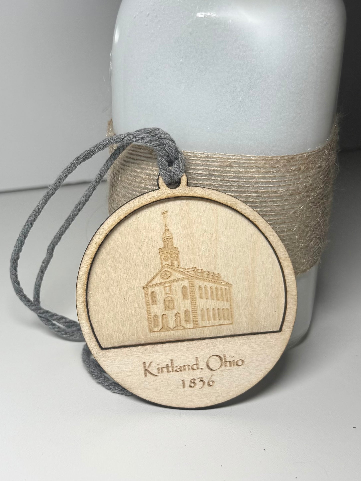 Kirtland Temple Ornament- Double-Layer Wooden Design | Kirtland, Ohio 1836 (Copy)