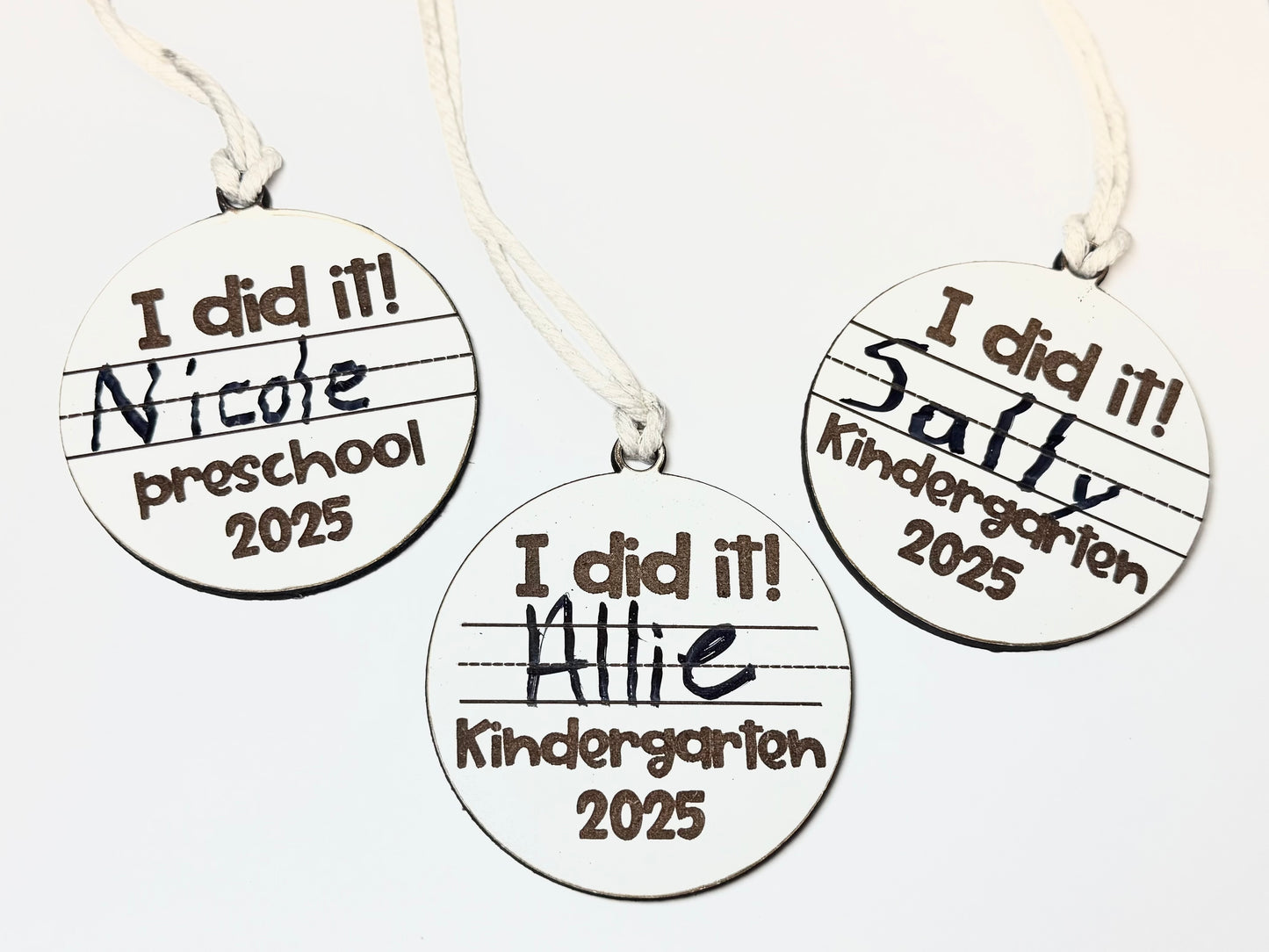 "I Did It!" Graduation Ornaments