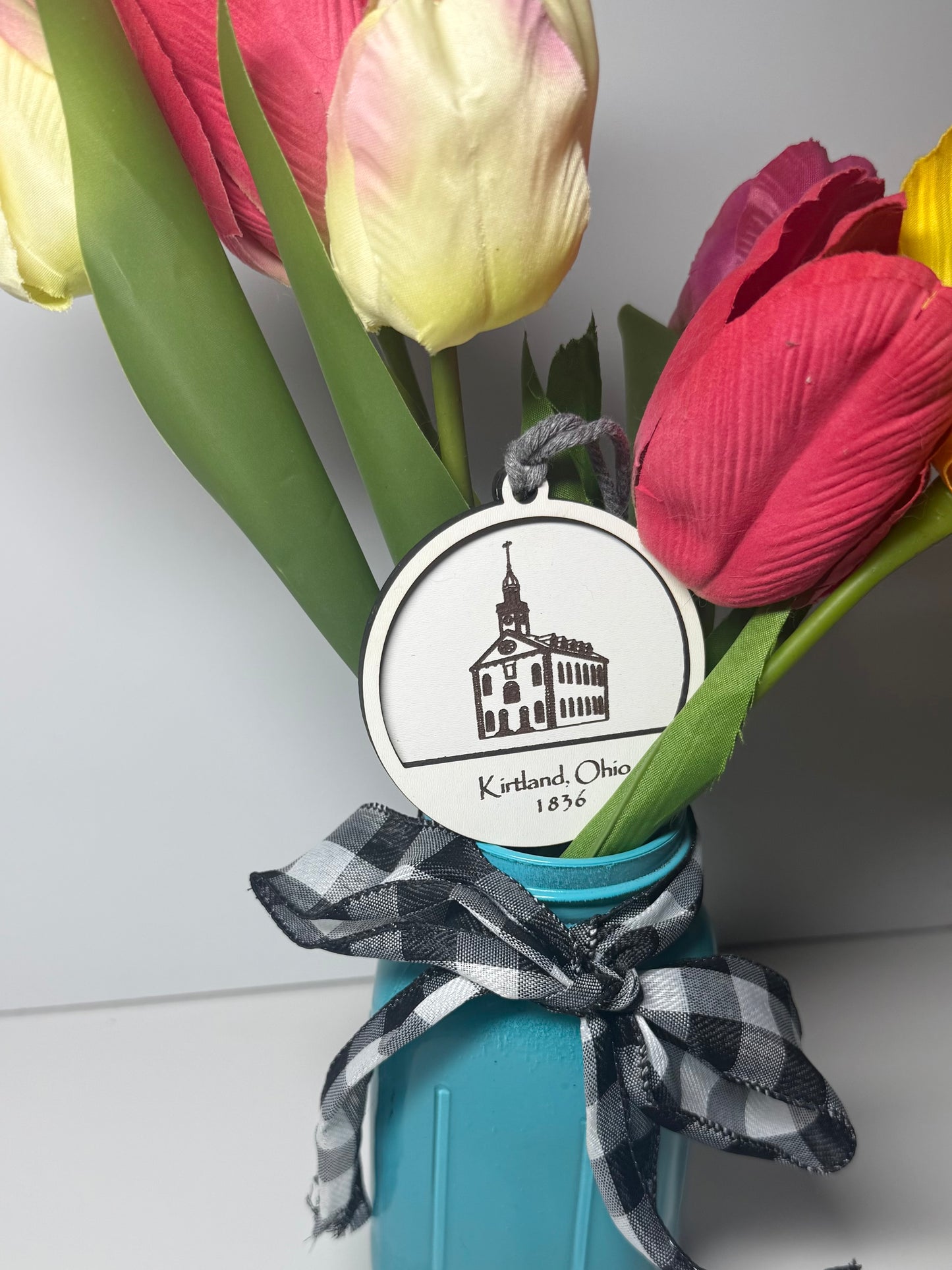 Kirtland Temple Ornament- Double-Layer White Design | Kirtland, Ohio 1836