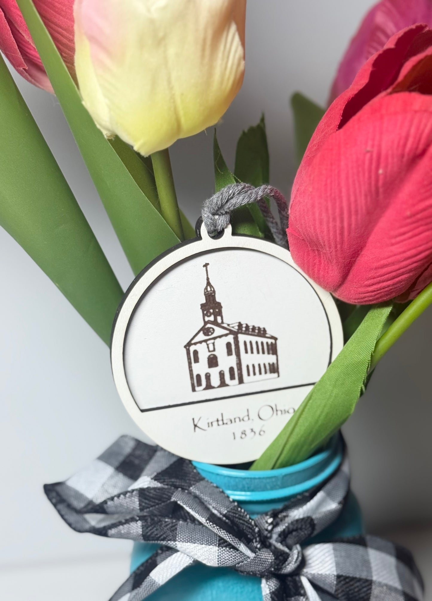 Kirtland Temple Ornament- Double-Layer White Design | Kirtland, Ohio 1836