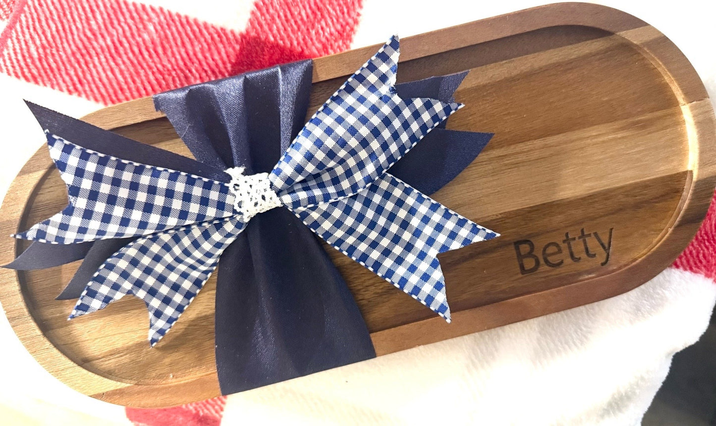 Rustic Jewelry Tray- Personalized Laser Engraved