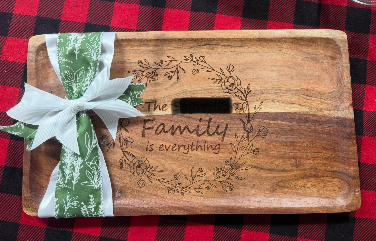 Engraved Cutting Board – Personalized Gift for Any Occasion- CUSTOM ORDER