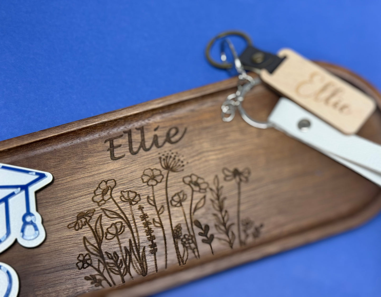 Rustic Jewelry Tray- Personalized Laser Engraved