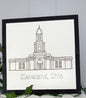 Cleveland, Ohio Temple Sign - LDS - Laser engraved
