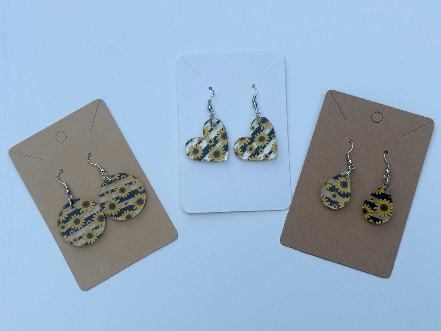 Sunflower Acrylic Dangle Earrings