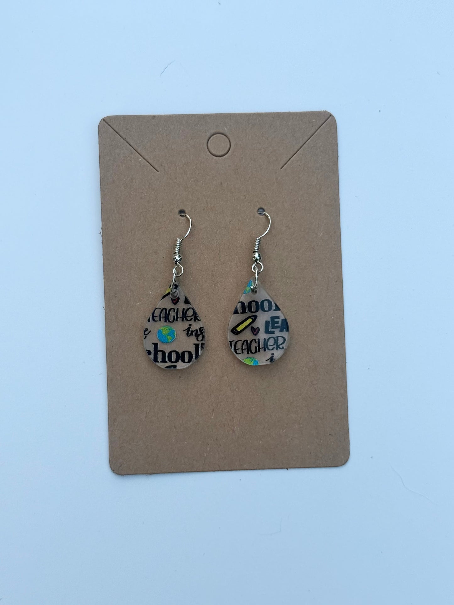 School Days - Teacher Appreciation Laser Cut Acrylic Earrings