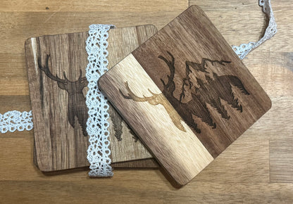Custom Wooden Coasters – Personalized Engraved Drink Coasters- CUSTOM ORDER