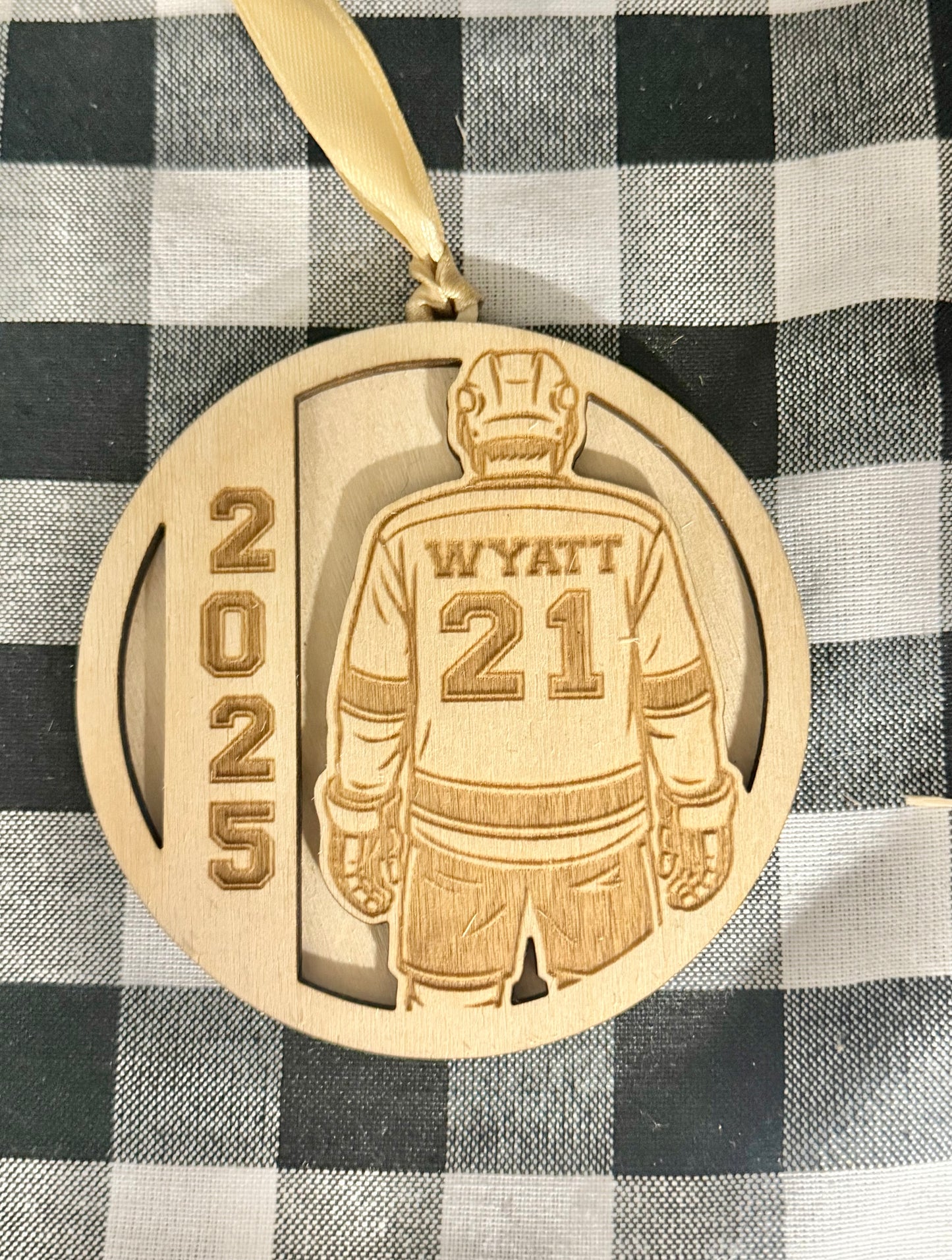 Custom Hockey Player Ornament – Personalized Jersey