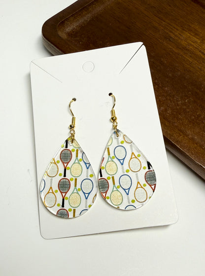 Tennis Racket  Earrings- Laser Cut
