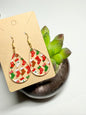 Christmas Stocking Earrings- Laser Cut