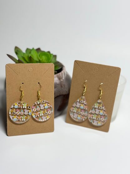 Easter Gnome Acrylic Earrings- Laser Cut
