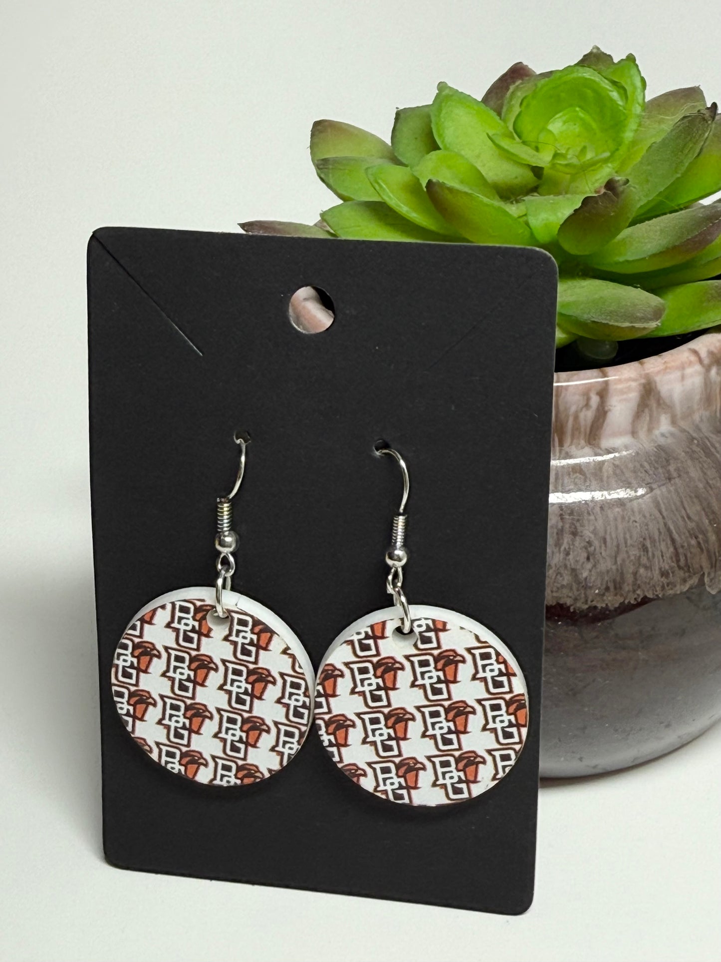 B G Acrylic Earrings