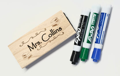 Custom Wooden Eraser - Teacher Appreciation Gift