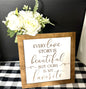 “Every Love Story” Wooden Framed Sign
