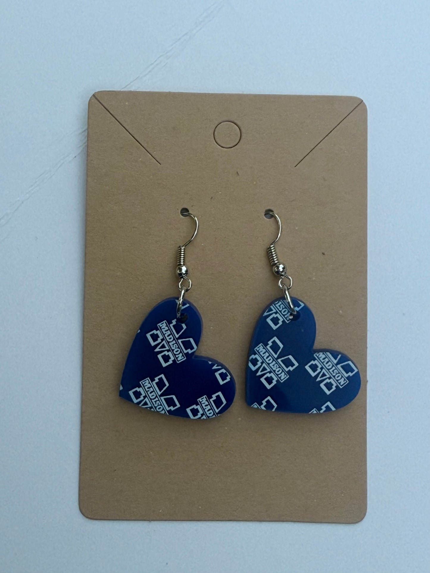 Madison 'Blue Streaks' Earrings - Acrylic Laser Cut