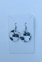 Swim Mom Earrings Laser Cut Clear Acrylic