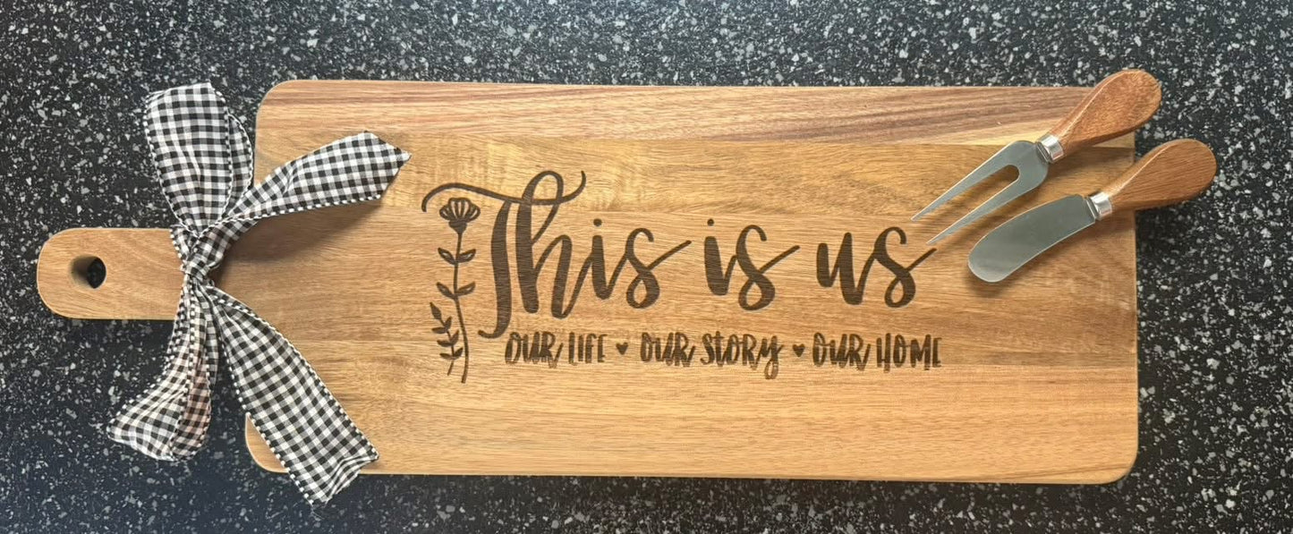 Engraved Cutting Board – Personalized Gift for Any Occasion- CUSTOM ORDER