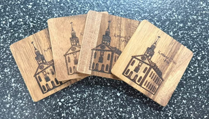 Custom Wooden Coasters – Personalized Engraved Drink Coasters- CUSTOM ORDER