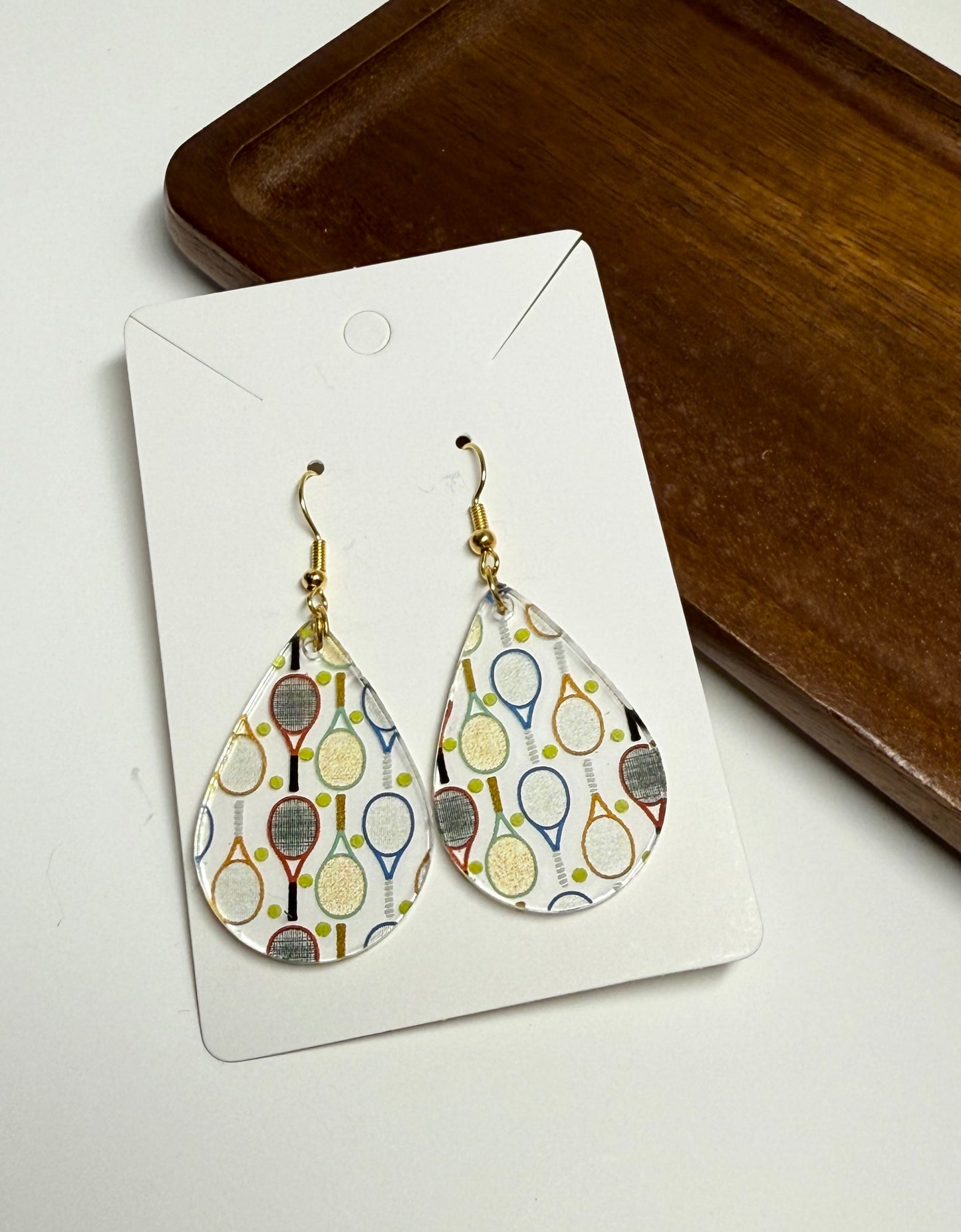Tennis Racket  Earrings- Laser Cut