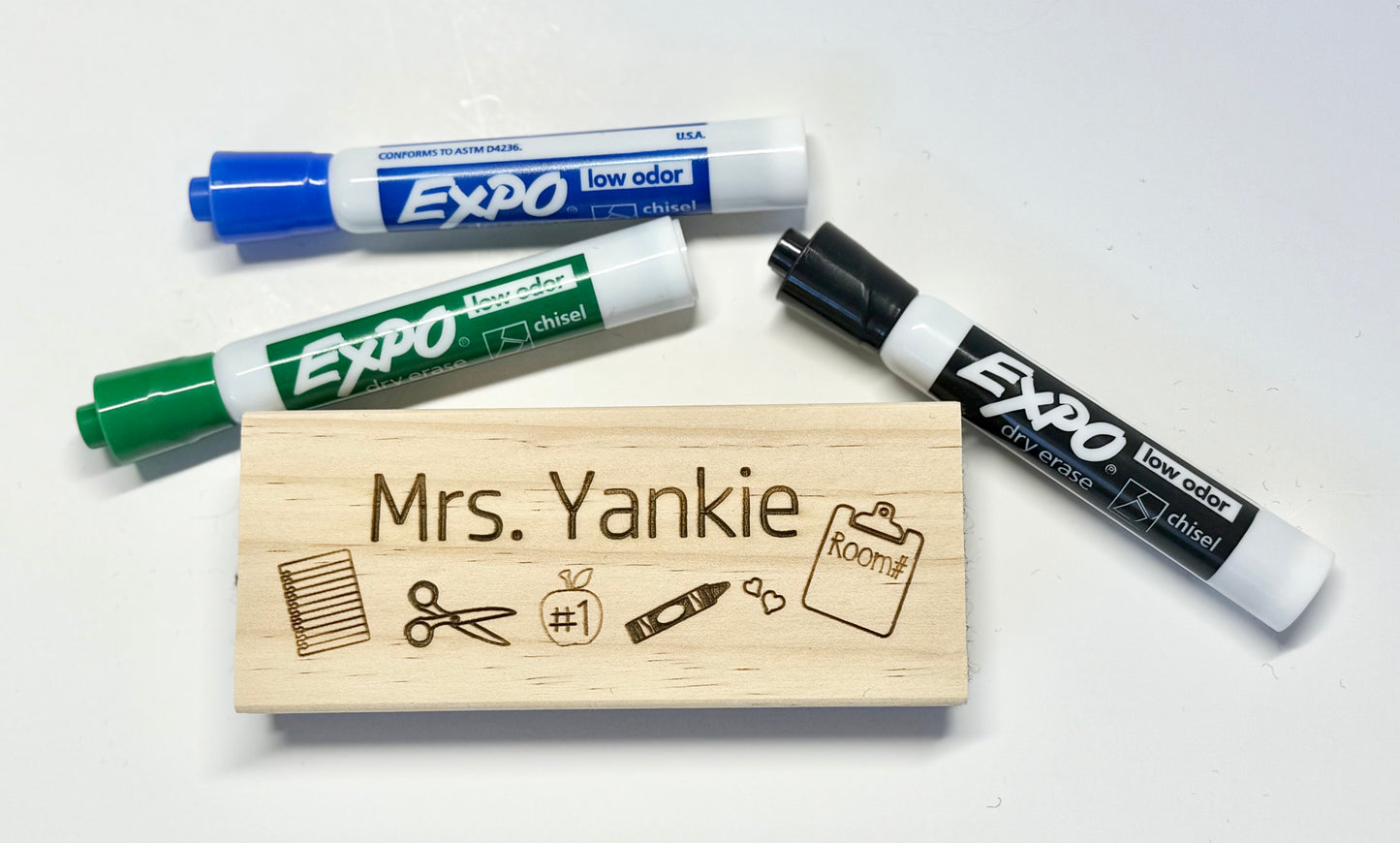 Custom Wooden Eraser - Teacher Appreciation Gift