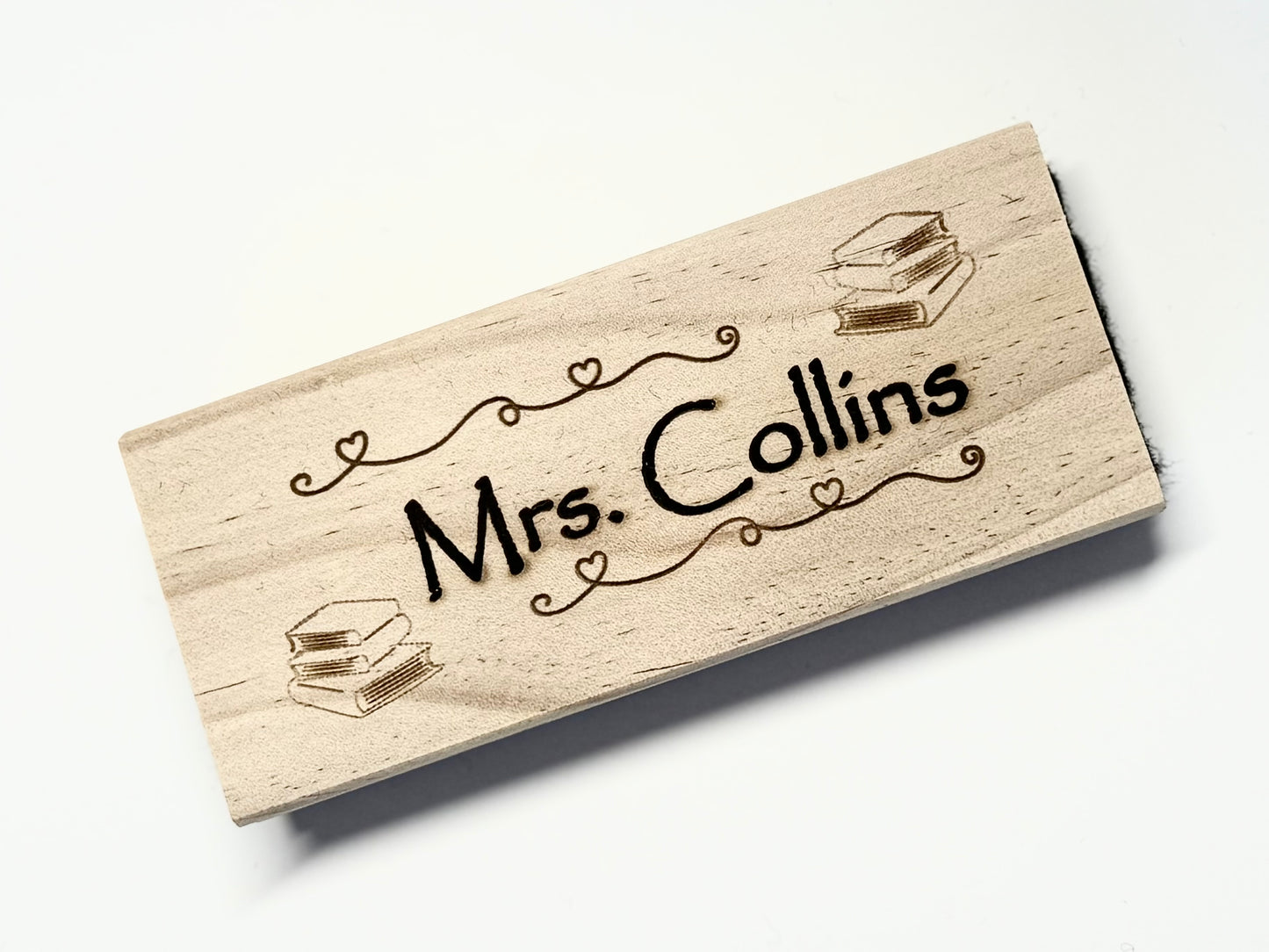 Custom Wooden Eraser - Teacher Appreciation Gift