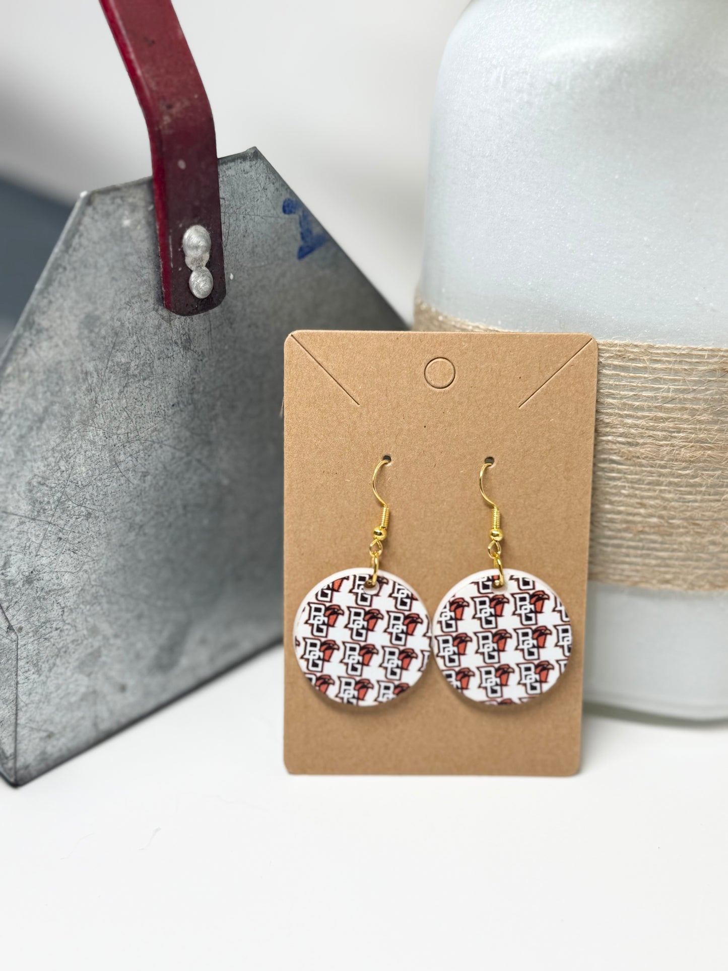 B G Acrylic Earrings