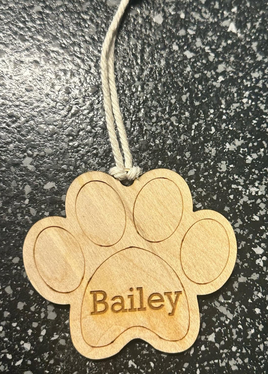 Dog Paw Easter Basket Tag- Personalized