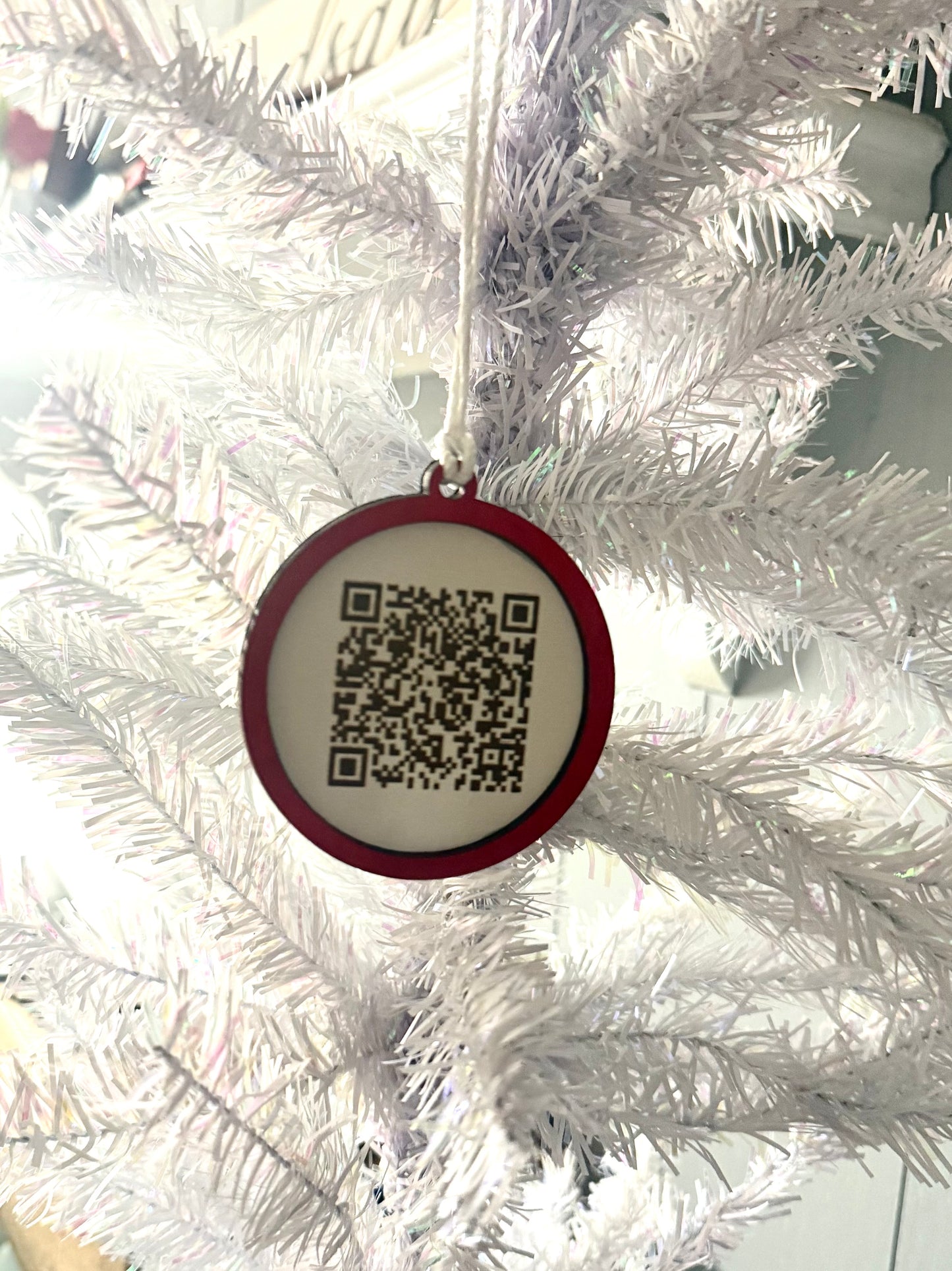 Custom Voice Message Soundwave Wood Sign and Ornament  – Scannable QR Code Keepsake