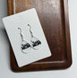 Swim Mom Earrings Laser Cut Clear Acrylic