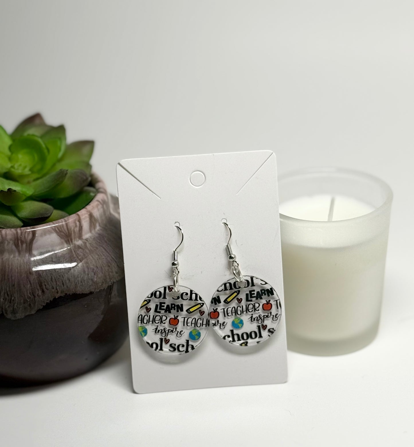 School Days - Teacher Appreciation Laser Cut Acrylic Earrings