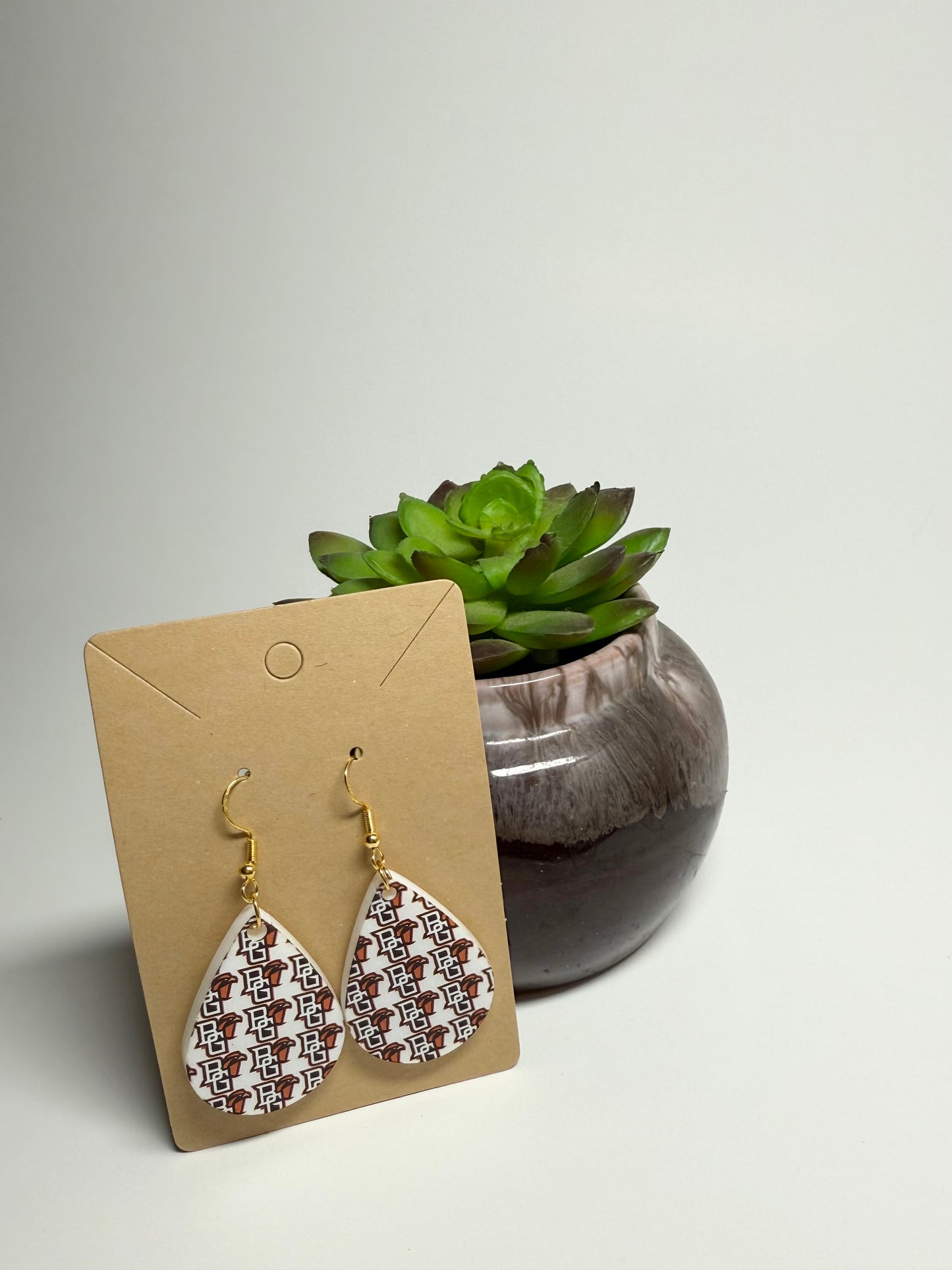 B G Acrylic Earrings