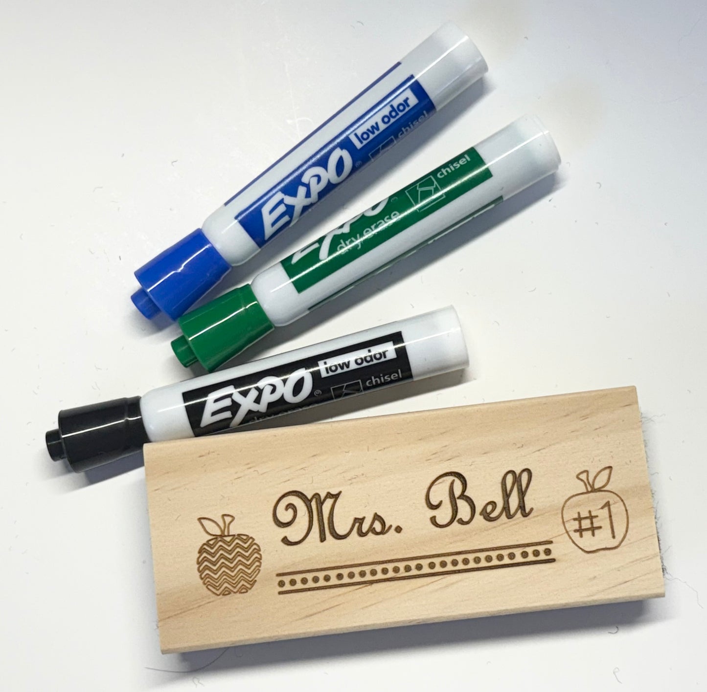 Custom Wooden Eraser - Teacher Appreciation Gift