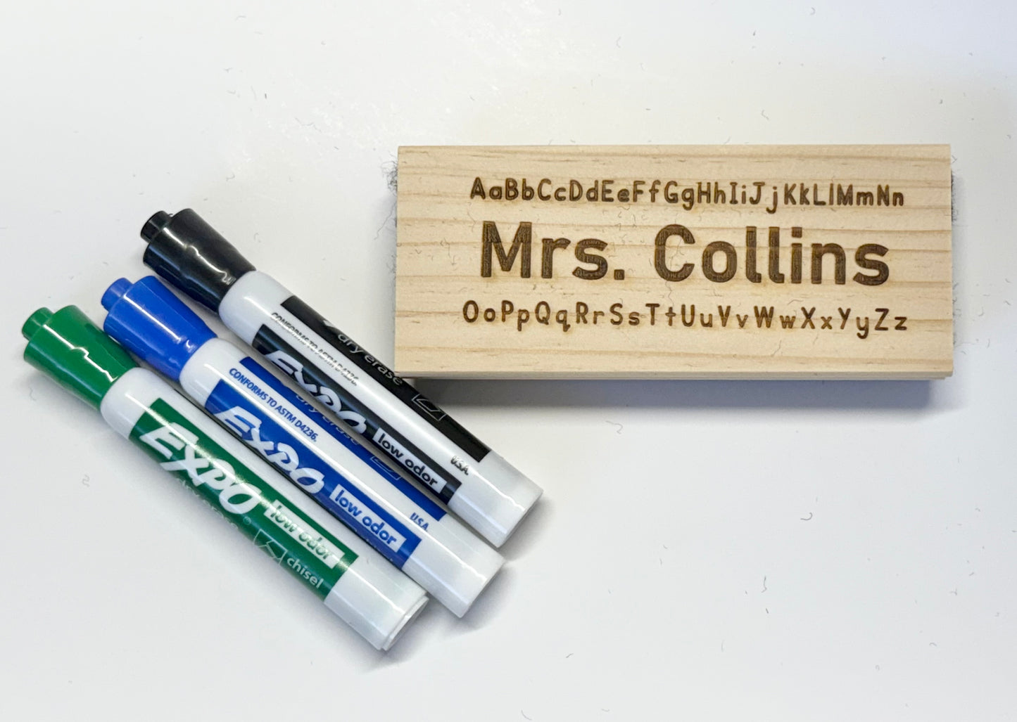 Custom Wooden Eraser - Teacher Appreciation Gift
