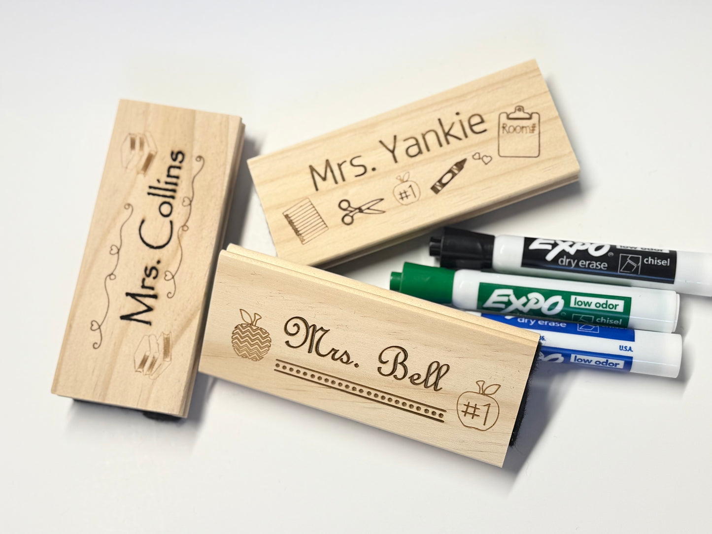 Custom Wooden Eraser - Teacher Appreciation Gift