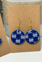 Madison 'Blue Streaks' Earrings - Acrylic Laser Cut