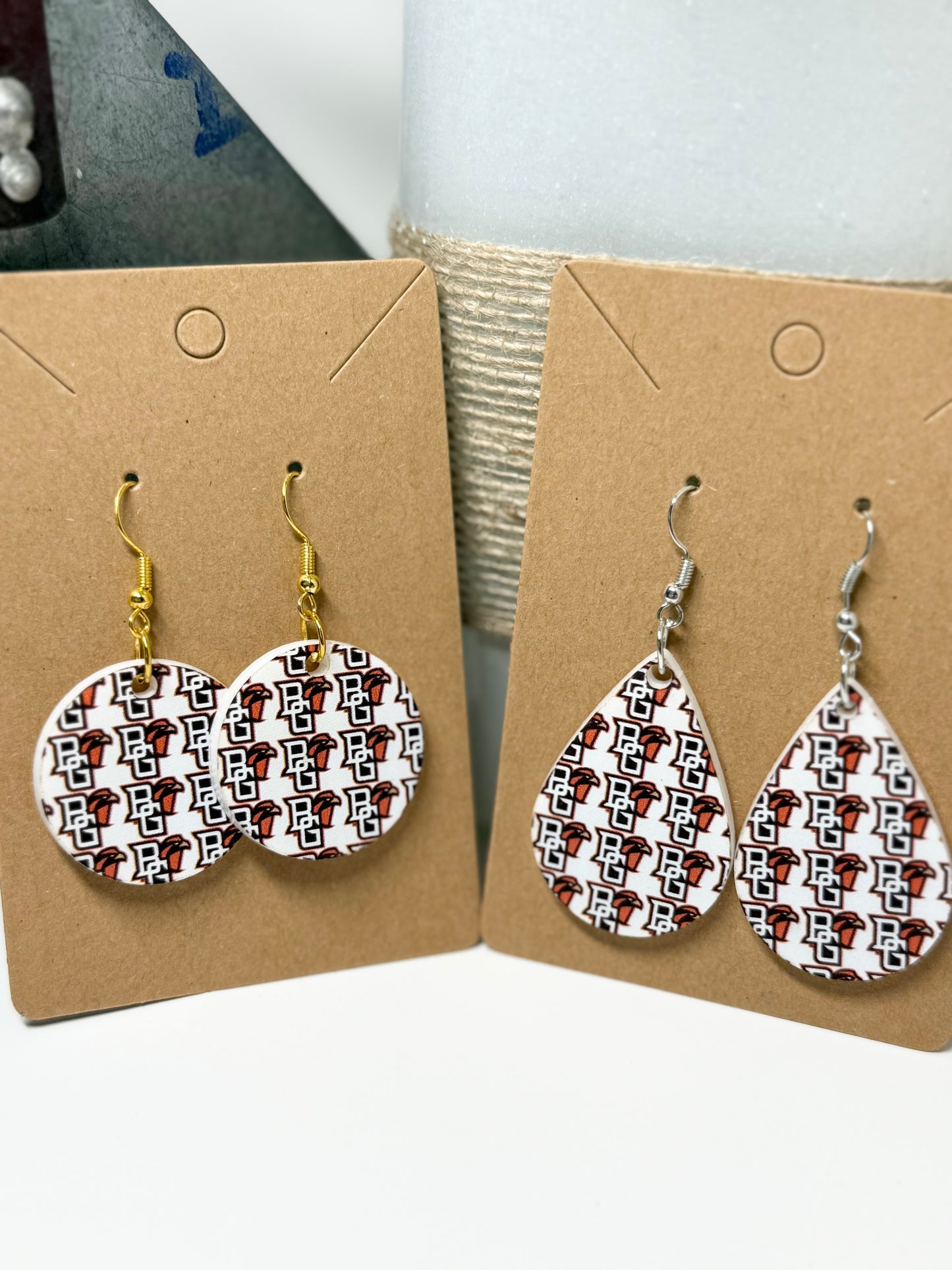 B G Acrylic Earrings