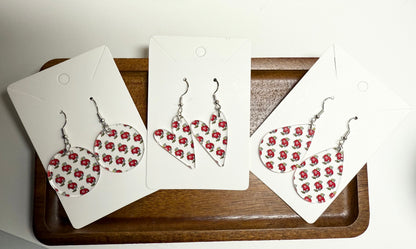 Geneva Eagles Clear Acrylic Earrings- Geneva Ohio