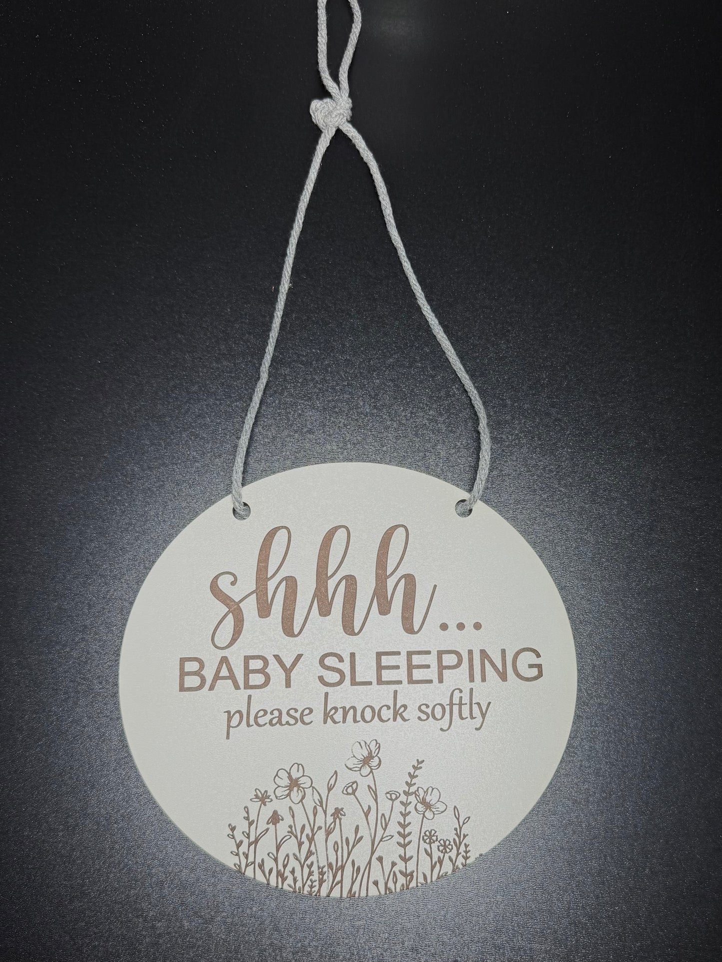 “Shhh… Baby Sleeping” Door Sign