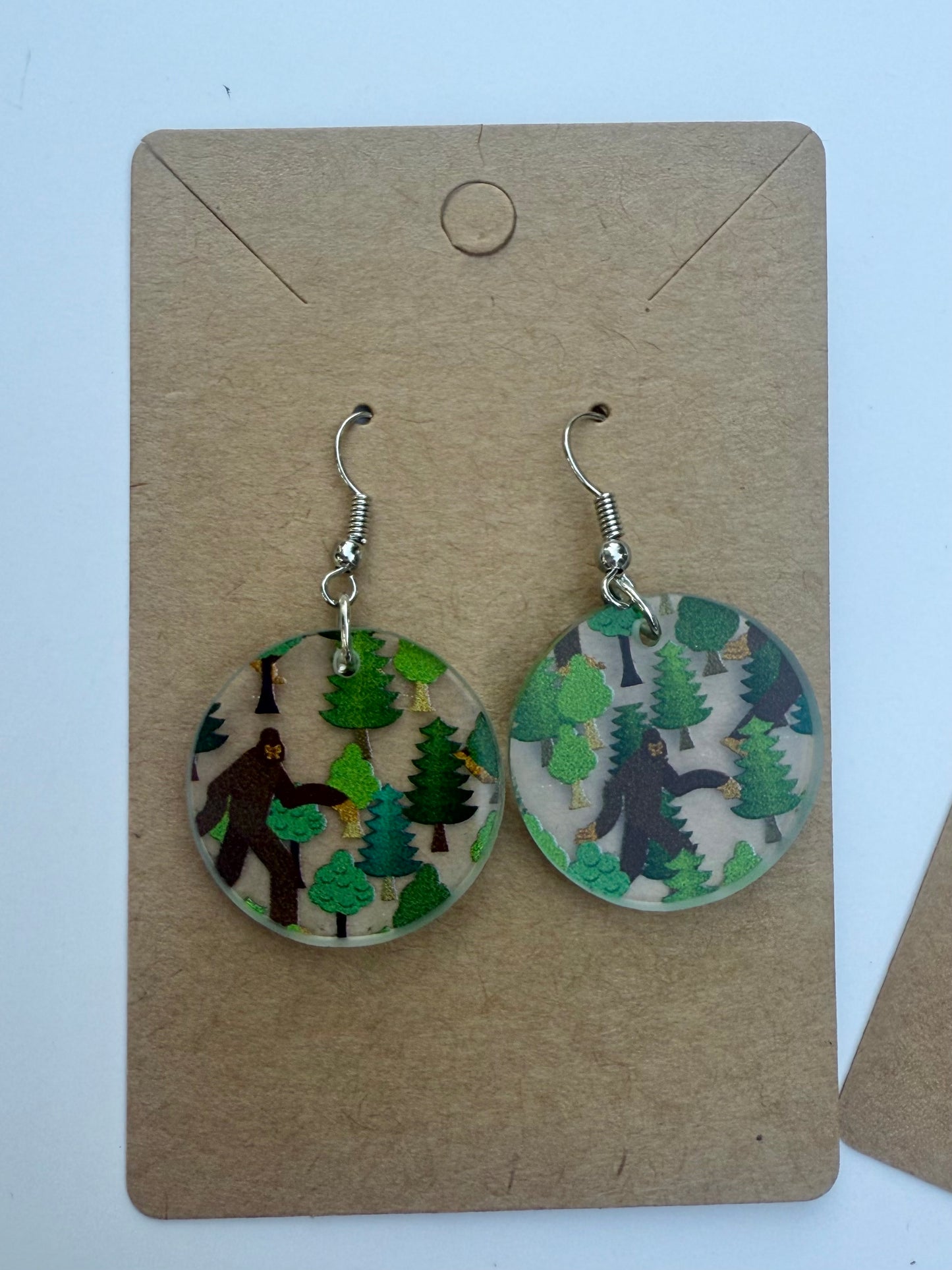 Bigfoot Earrings - Fun Laser Cut Acrylic Earrings