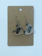 Swim Mom Earrings Laser Cut Clear Acrylic