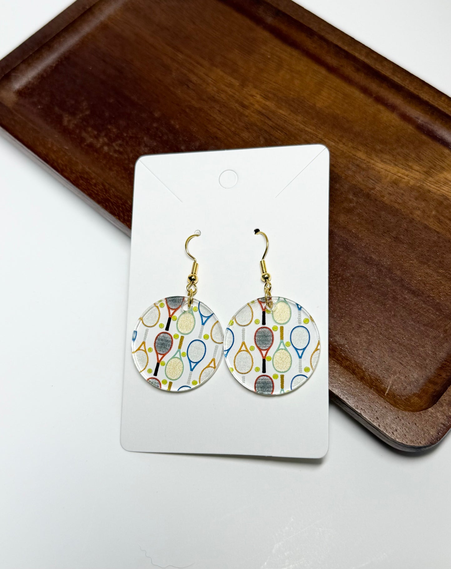 Tennis Racket  Earrings- Laser Cut